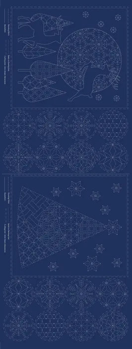 Devonstone - Christmas Sashiko kit in indigo