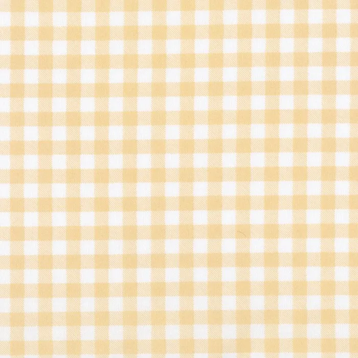 Sevenberry Cotton Printed Cloth - Printed gingham soft gold