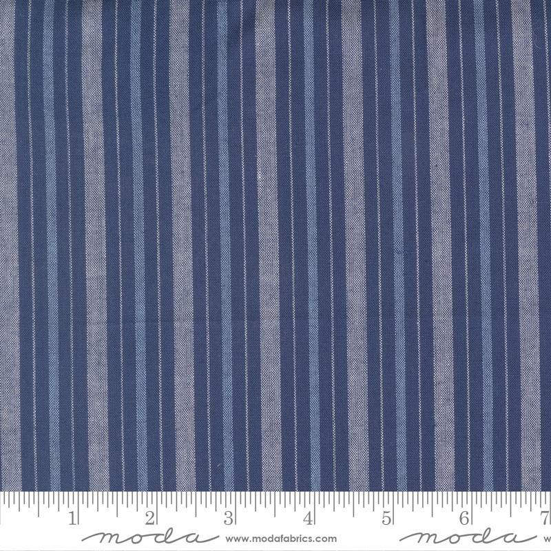 Summer Solstice Wovens - Nautical Blue stripe
