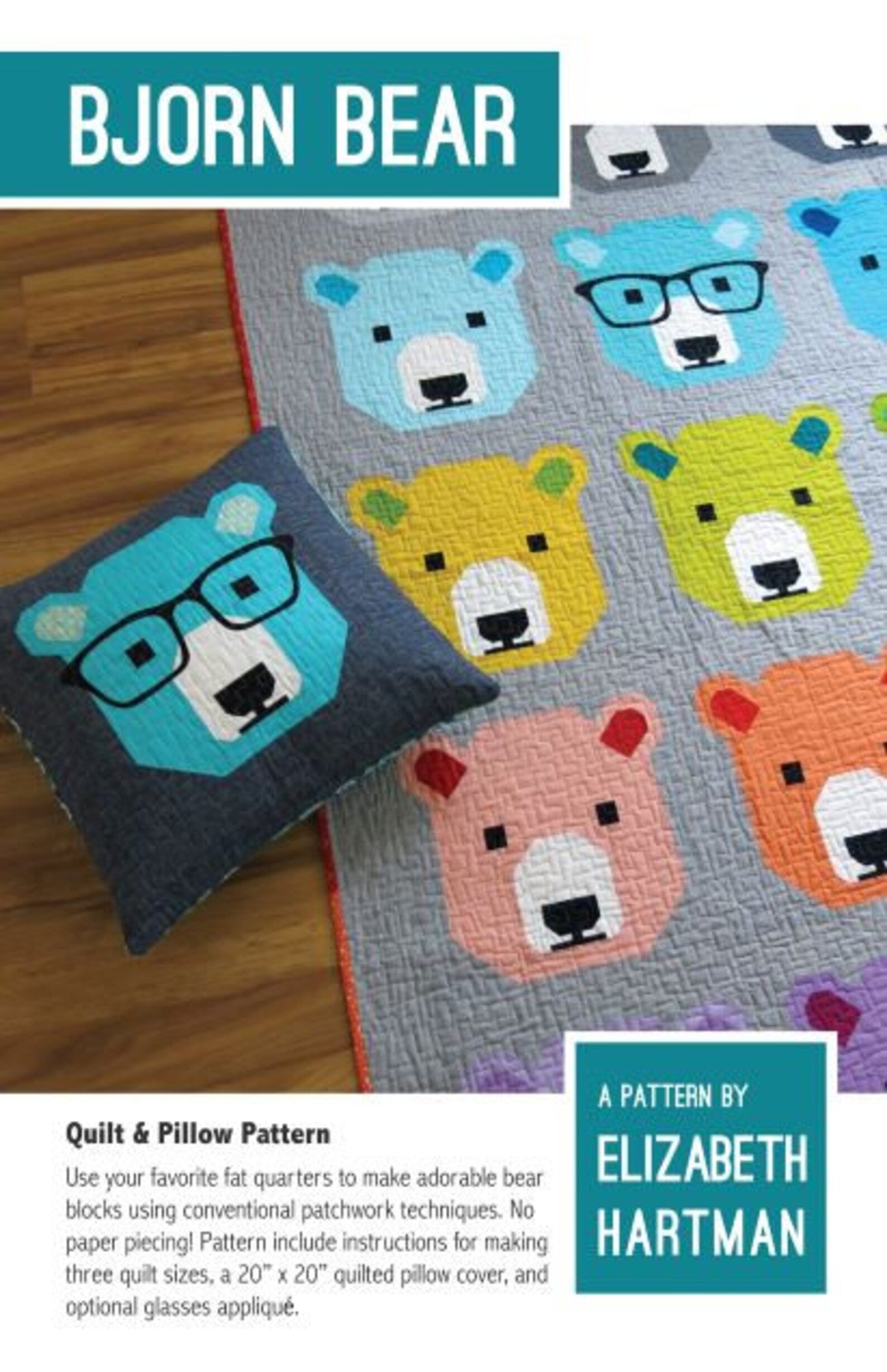 Bjorn Bear Quilt Kit in Scenery Fabric