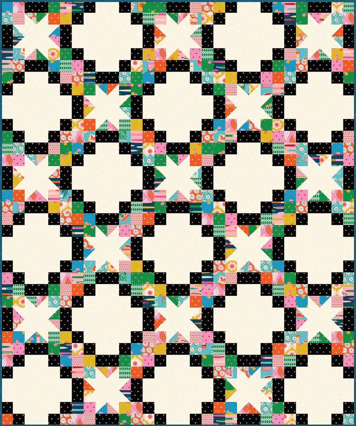 Irish Stars Fabric Only Quilt Kit in Trinketry