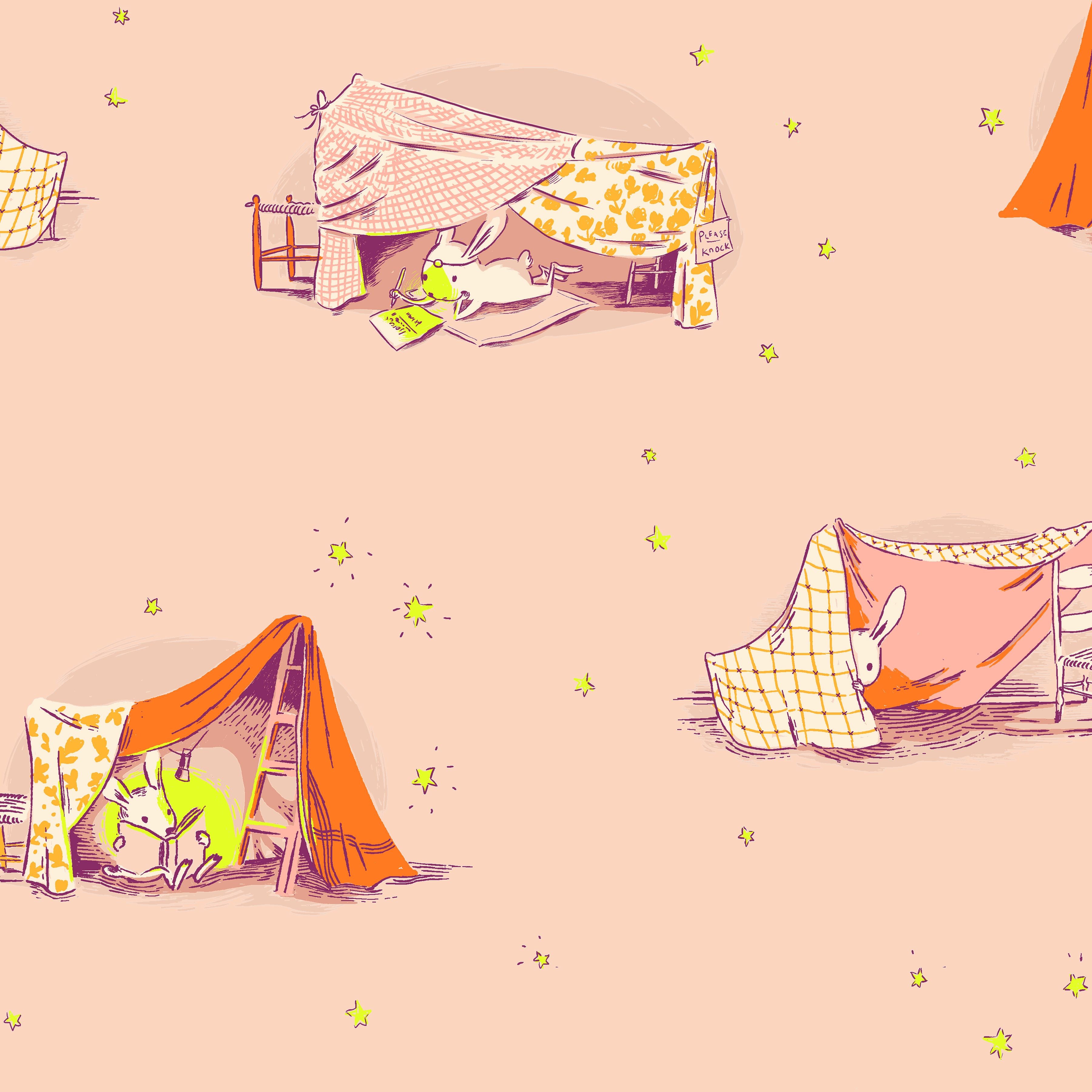 Heather Ross Favourites - Quilt Tent - Blush
