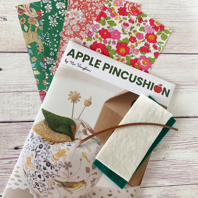 Liberty Apple Pincushion - kit in envy