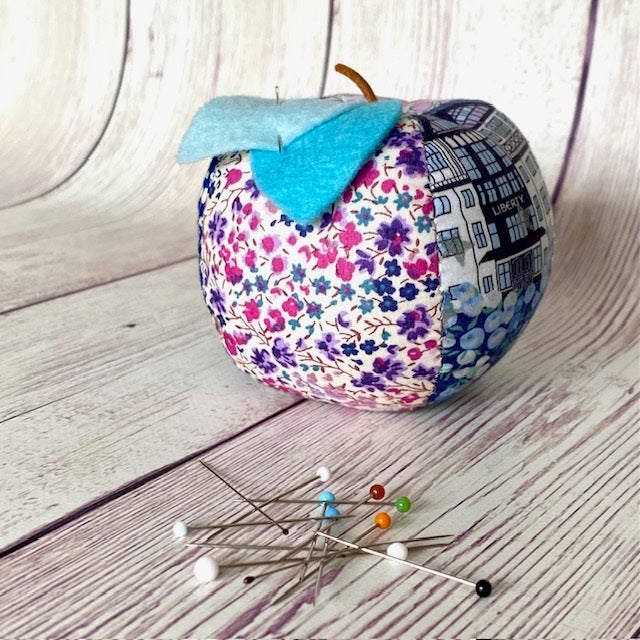 Liberty Apple Pincushion - kit in Smitten