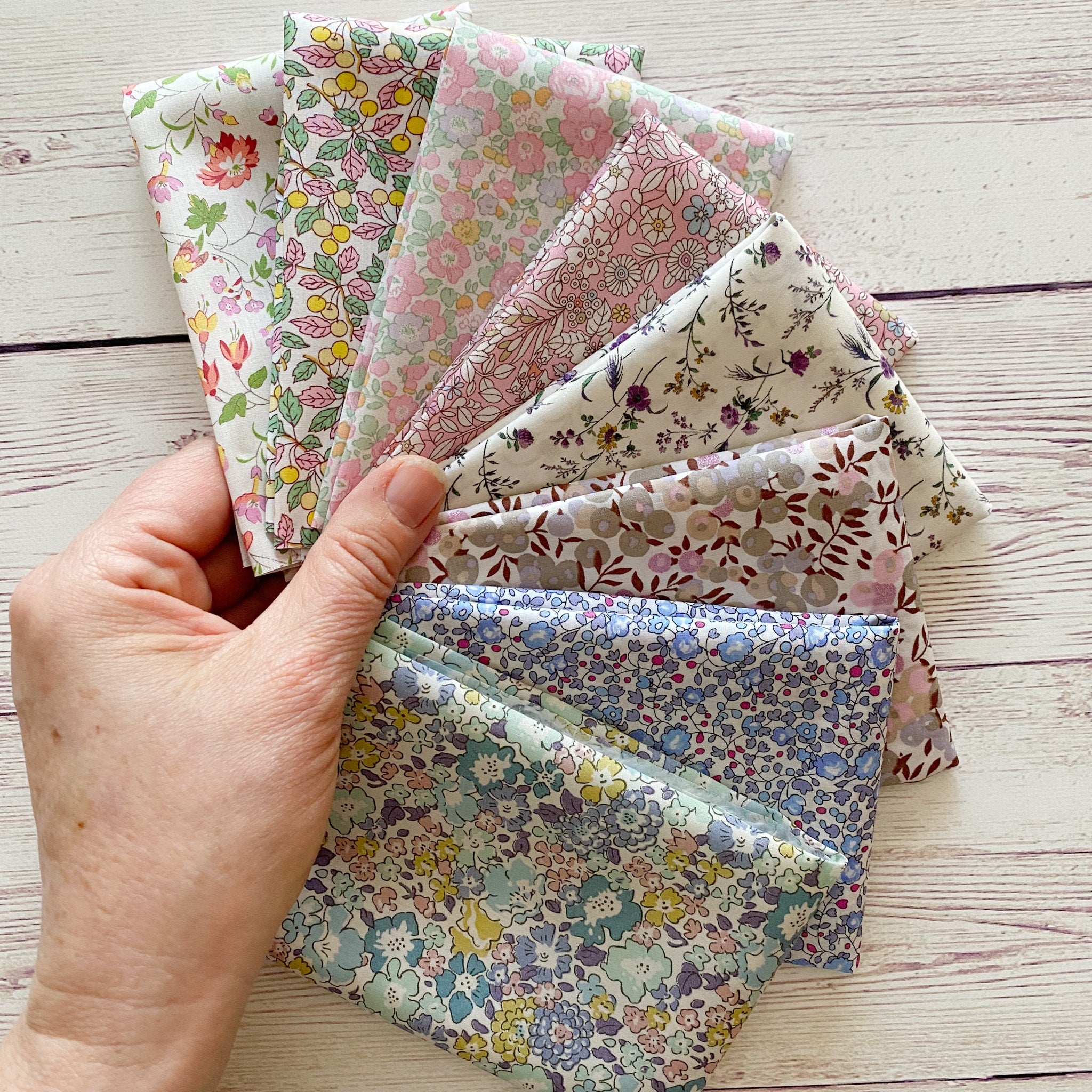 Liberty Lawn - Softly Softly fat 1/16 bundle