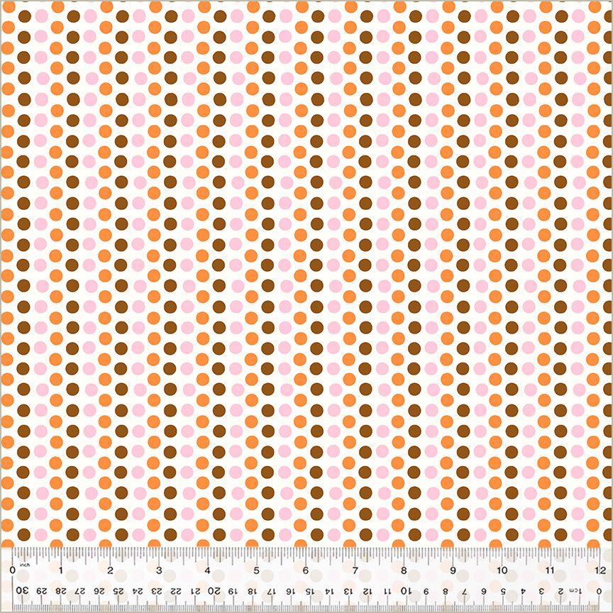 Heather Ross - Studio Edit - Dots - Pink and Orange