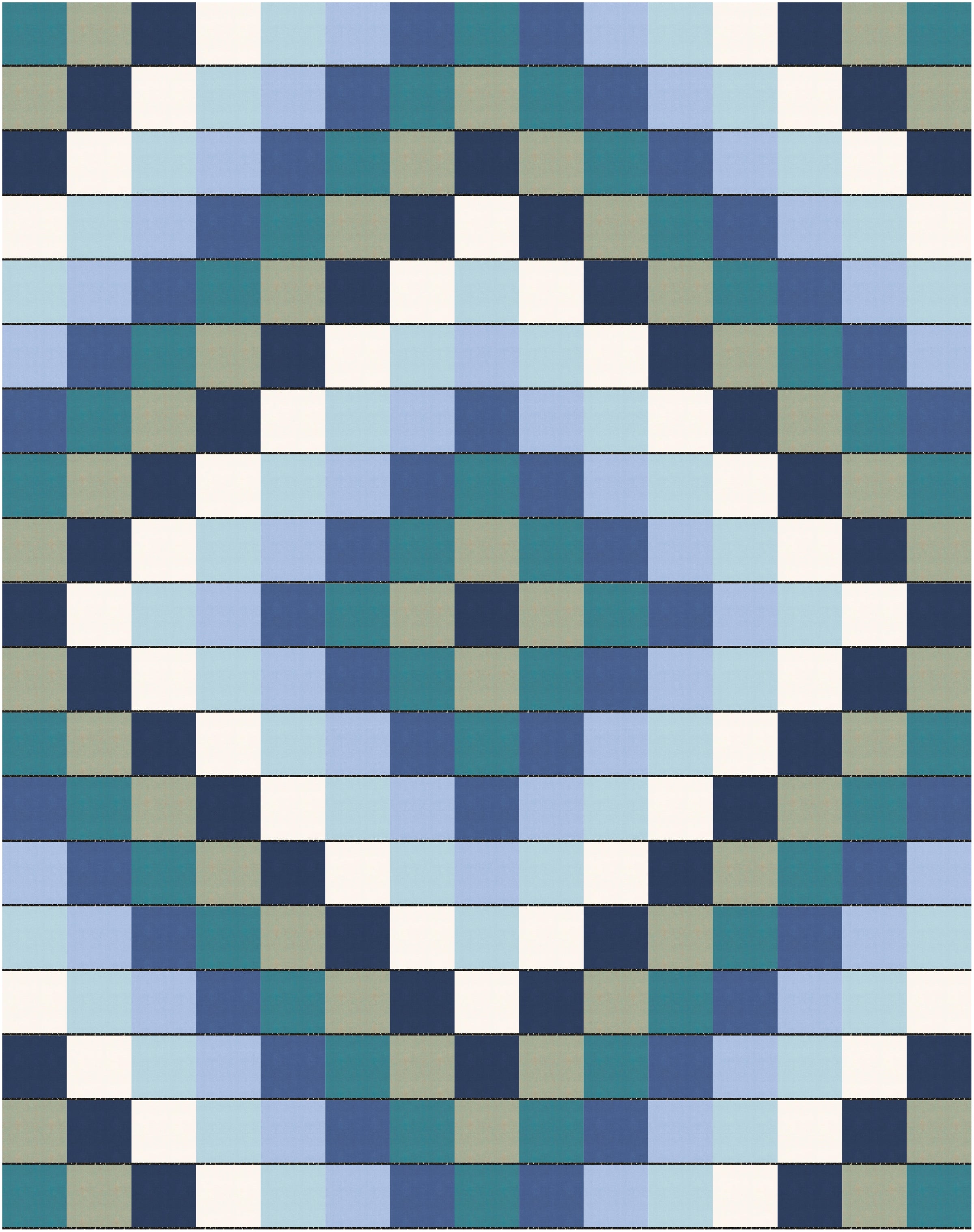 Quick Trip  - Ocean quilt kit in Warp and Weft Hue