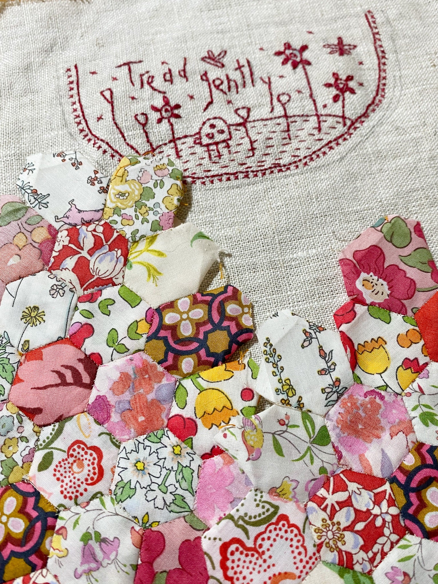 Tread Gently Bag Kit in Red & Pink