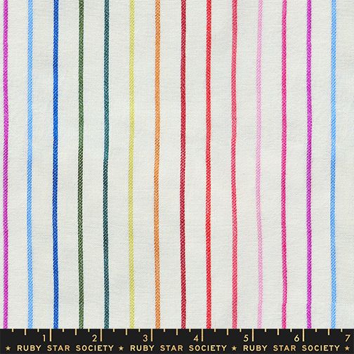 Mystic Fable - Warp & Weft - Rainbow Stripe - Natural