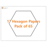 1" Hexagon papers - pack of 65