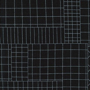 Carolyn Friedlander - Collection CF Grid Metallic 2021 - Doe Grid Lines in Black