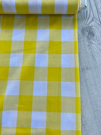 Japanese Gingham - 1.5 inch in yellow