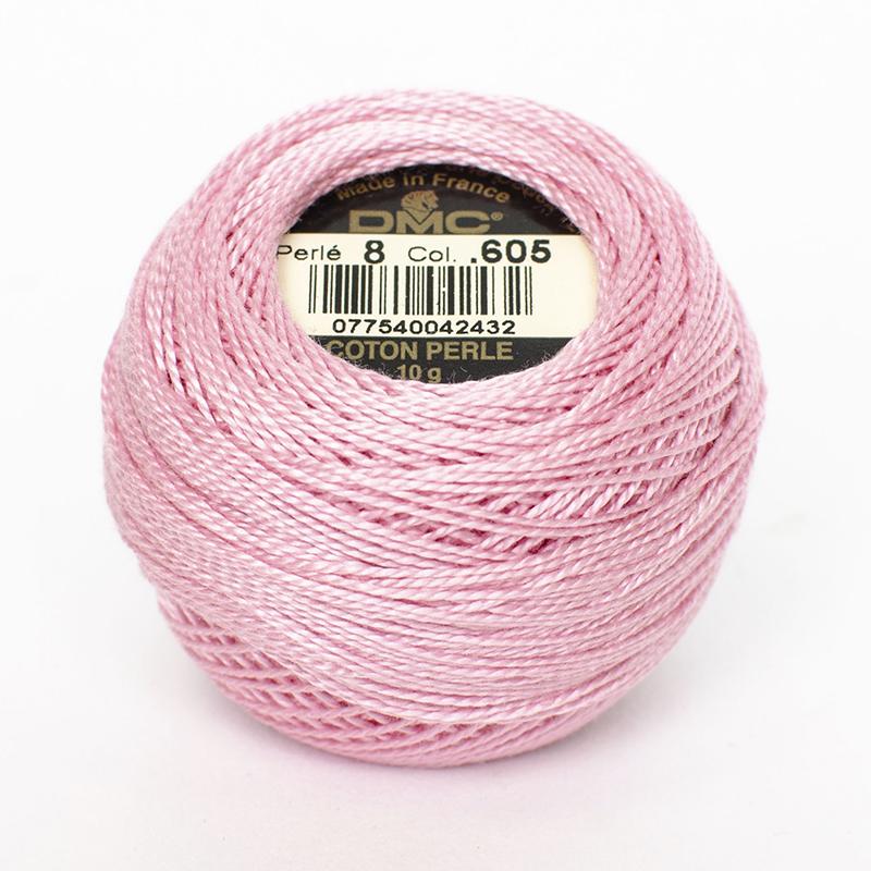 DMC Perle 8 thread - 650 - Very Light Cranberry - The Next Stitch