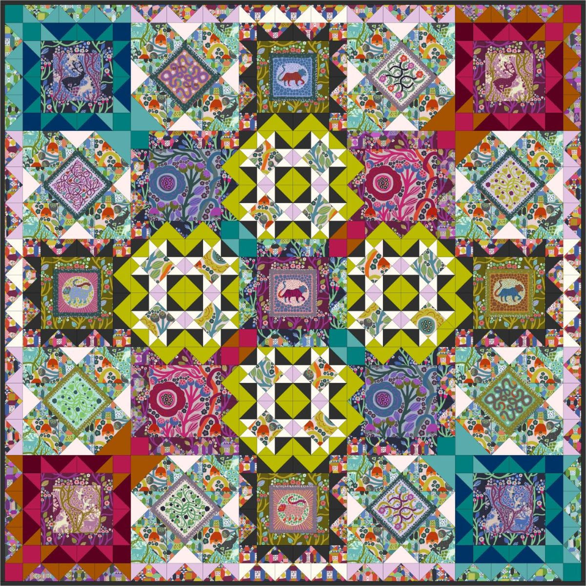 Wild - Conservatory Chapter 3 - Endless Summer digital quilt pattern