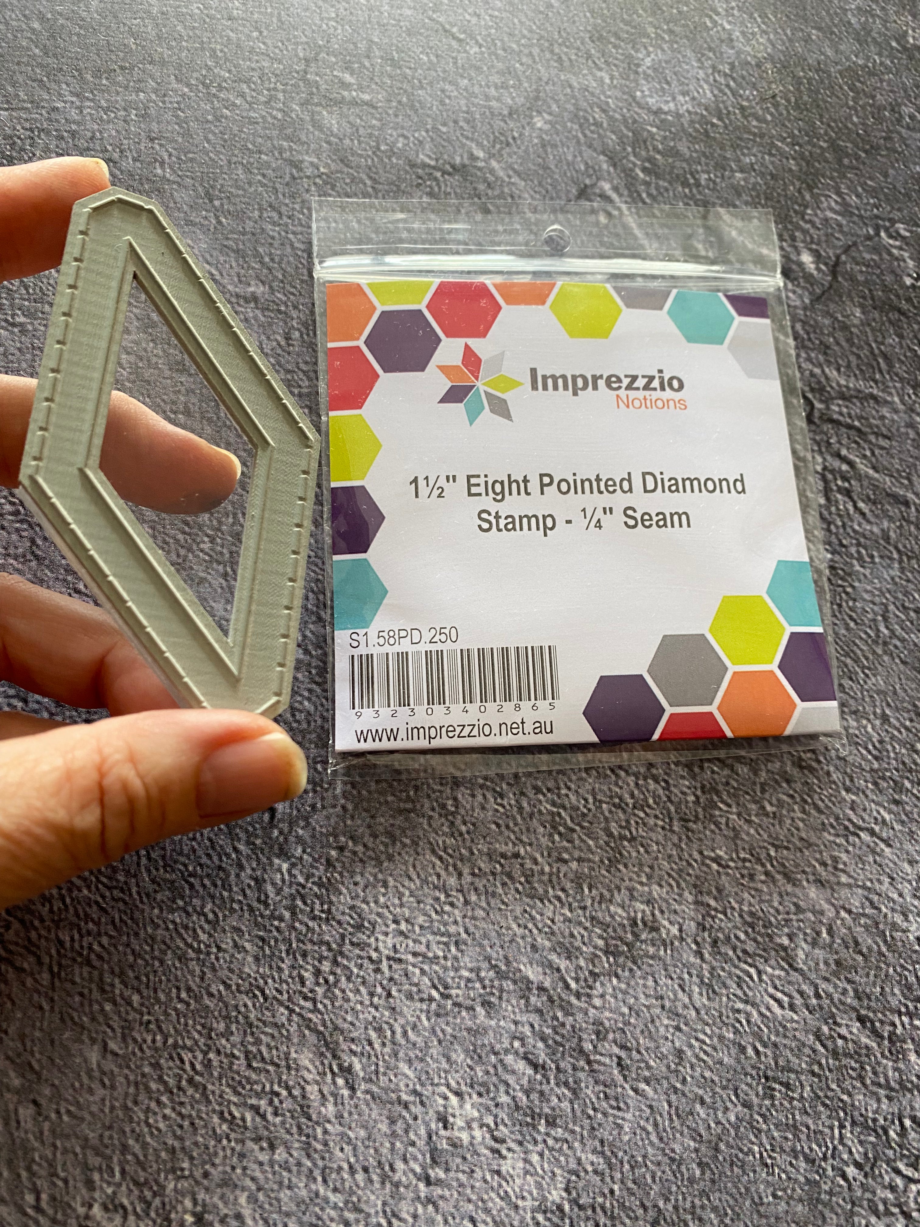 1.5-inch 8 Pointed Star Diamond Stamp