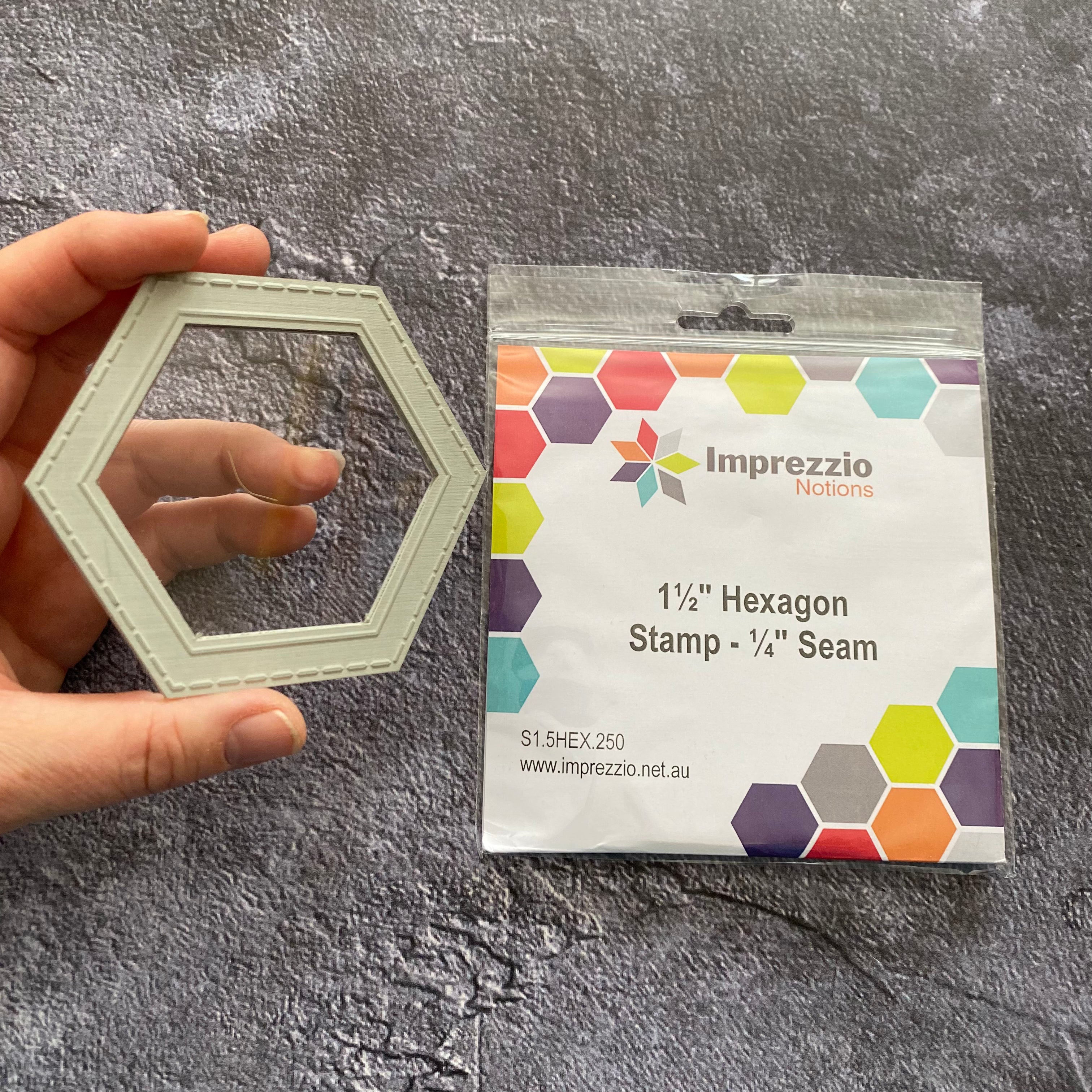 1.5-inch Hexagon Stamp