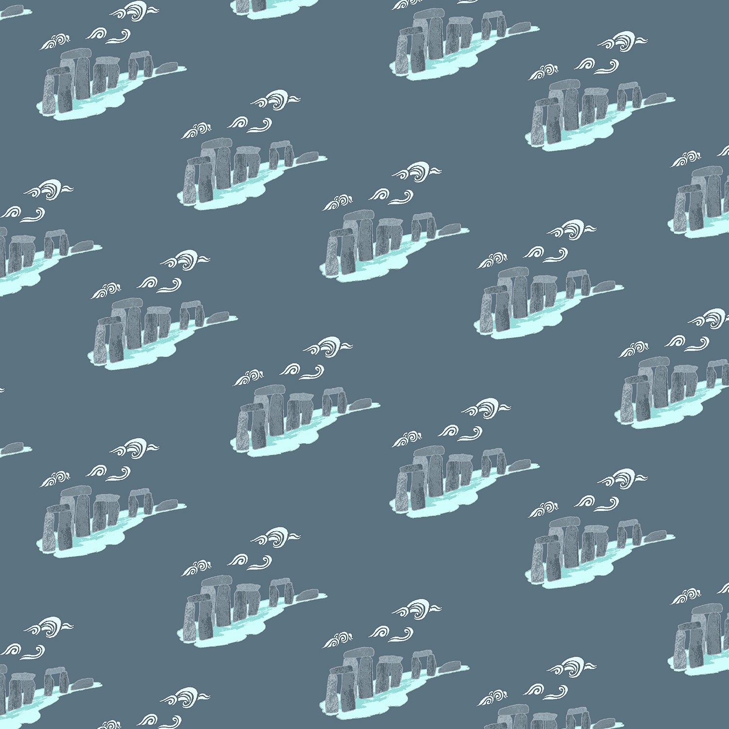 Sara Mulvanny - London Town - Take Me To Stonehenge in slate END OF BOLT